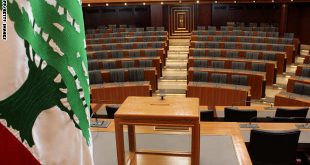 A ballot box sits on a table next to the national flag at the Lebanese Parliament in the capital Beirut on April 22, 2014 ahead of tomorrow's presidential election. Lebanon's parliament convenes tomorrow to try to elect a new president without a clear frontrunner in sight because of deep divisions over the Syrian conflict and Hezbollah's arsenal. AFP PHOTO / STR        (Photo credit should read -/AFP/Getty Images)