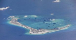 FILE PHOTO -  Chinese dredging vessels are purportedly seen in the waters around Mischief Reef in the disputed Spratly Islands in the South China Sea in this still image from video taken by a P-8A Poseidon surveillance aircraft provided by the United States Navy May 21  2015   U S  Navy Handout via Reuters File Photo  ATTENTION EDITORS - THIS PICTURE WAS PROVIDED BY A THIRD PARTY  REUTERS IS UNABLE TO INDEPENDENTLY VERIFY THE AUTHENTICITY  CONTENT  LOCATION OR DATE OF THIS IMAGE  THIS PICTURE IS DISTRIBUTED EXACTLY AS RECEIVED BY REUTERS  AS A SERVICE TO CLIENTS  EDITORIAL USE ONLY  NOT FOR SALE FOR MARKETING OR ADVERTISING CAMPAIGNS       TPX IMAGES OF THE DAY