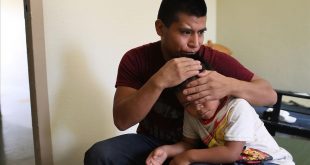 EL PASO  TX - JULY 19  A man  identified only as Antonio   hugs his son  Vauldio  7  in an Annunciation House facility after they were reunited yesterday on July 19  2018 in El Paso  Texas  The two  orginally from Guatemala  were reunited in an I C E processing center after being separated for two and one half months when they tried to cross into the United States  A court-ordered July 26th deadline is approaching for the U S  government to reunite as many as 2 551 migrant children ages 5 to 17 that had been separated from their families    Joe Raedle Getty Images AFP    FOR NEWSPAPERS  INTERNET  TELCOS   TELEVISION USE ONLY