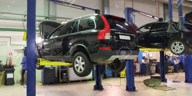 Image of a car repair garage